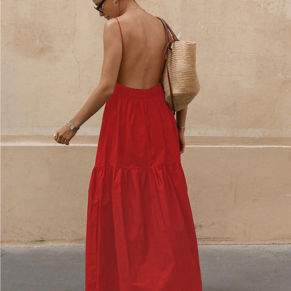 Commense White Backless Maxi Dress - Picture 2 of 5